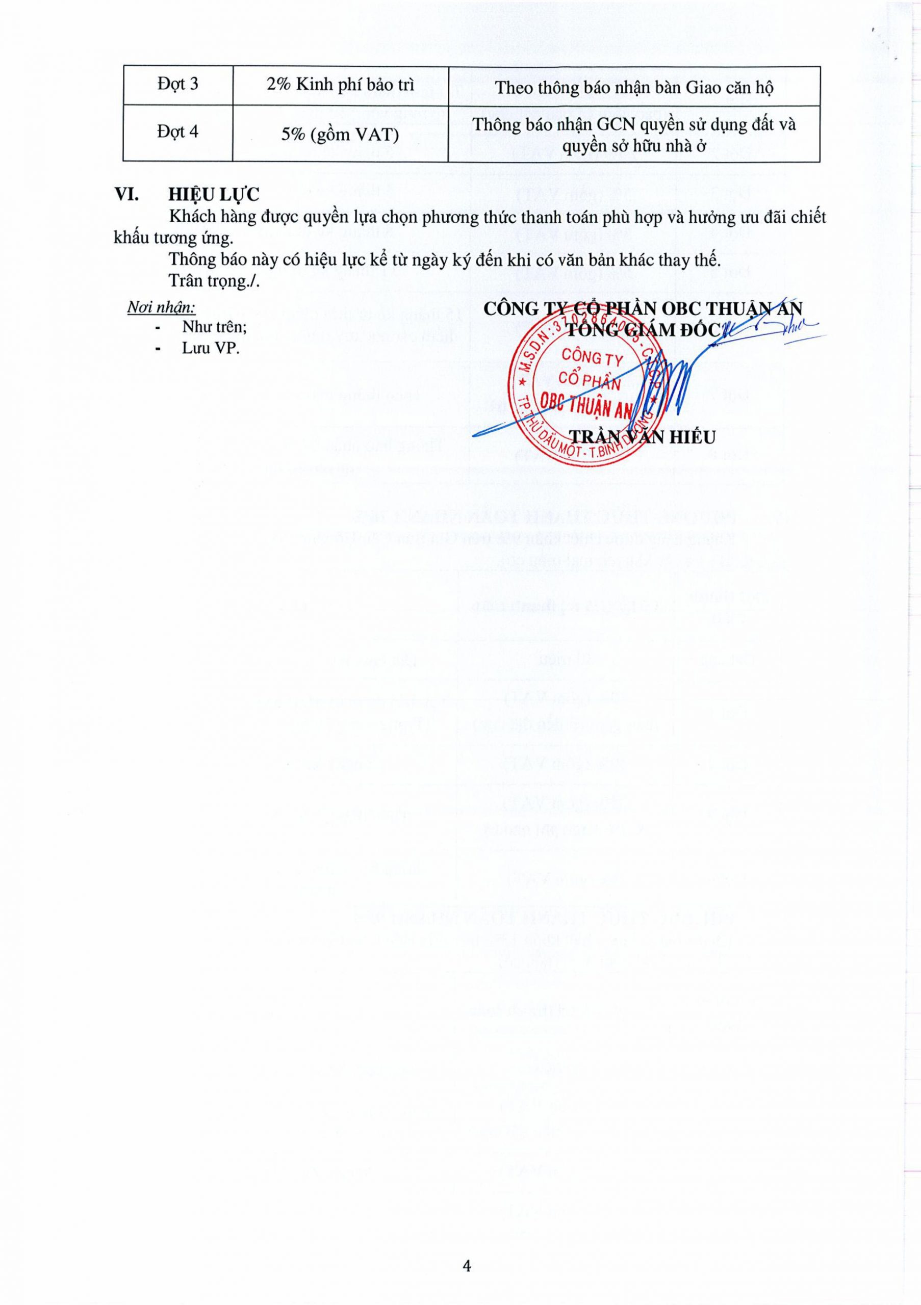 Thanh toán A&K Tower